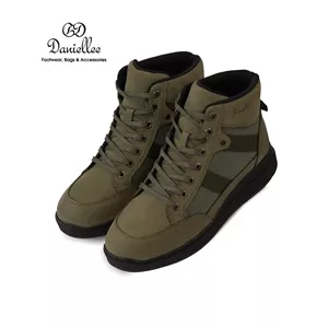 نیم بوت Leather Mix روزمره زنانه Argon Bootie MC Lace II Army Green/Army Green 36