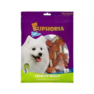 تشویقی سگ ایفوریا مدل دمبلی با طعم مرغ 100 گرم