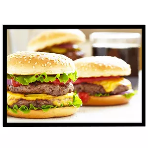 تابلو نوری بکلیت طرح فست فود چیز برگر مدل B-S1044 ابعاد 70*100*10