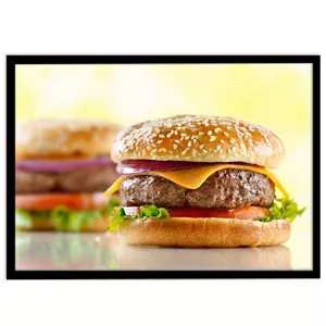 تابلو نوری بکلیت طرح فست فود چیز برگر مدل B-S1043 ابعاد 70*100*10