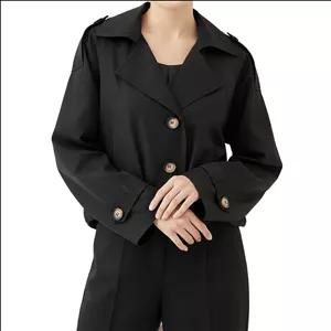 بارانی زنانه سرژه مدل 228160 مشکی M