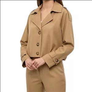 بارانی زنانه سرژه مدل 228160 کرم M