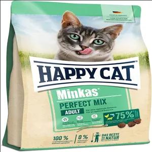 غذای خشک گربه مینکاس پرفکت میکس هپی کت طعم مرغ و ماهی و بره وزن 10 کیلوگرم Happycat Mix