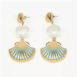 گوشواره طرح آویز صدف کد505160074
