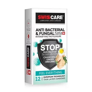 کاندوم سوئیس کر آنتی باکتریال مدلAnti Bacterial & Fungal