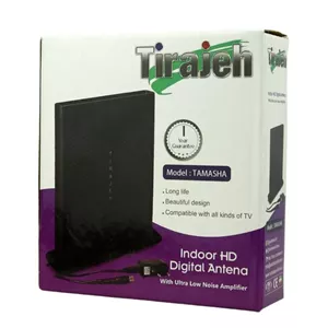 آنتن رومیزی بوستردار تلویزیون مدل تماشا تیراژه با آداپتور کابل 3 متر