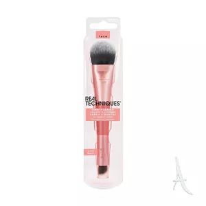 REAL TECHNIQUES 2 IN 1 BRUSH FOR FOUNDATION AND CONCEALER براش 2 در 1 کرم پودر و کانسیلر ریل تکنیکس