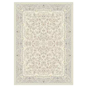 فرش مشهد طرح 813012K رنگ کرم سایز 2*3