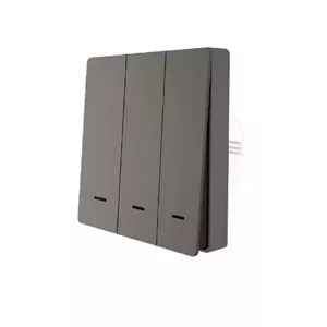 کلید هوشمند MOES مدل فشاری (پیانویی) تک پل رنگ مشکی WiFi RF