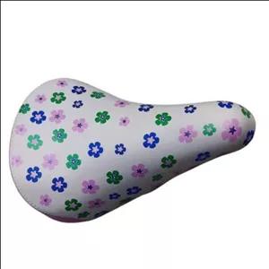 زین دوچرخه سفید-صورتی