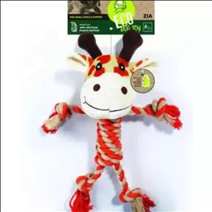 اسباب بازی سگ طرح عروسکی زرافه بافت دار برند ام پتس