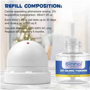 کیت پخش کننده فرومون آرام بخش گربه اویمال Oimmal Cat Calming Pheromone Diffuser Kit بسته یک عددی