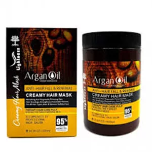 ماسک مو تقویت کننده لایتنس مدل Argan Oil فاقد سولفات مناسب انواع مو حجم 1000 میلی لیتر