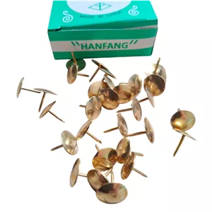 پونز فلزی سوزنی طلایی براق 