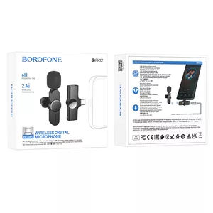 میکروفون یقه ای بروفون مدل BFK12 type_c مشکی