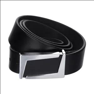 کمربند پلاکی رویال چرم کد M65 مشکی 130