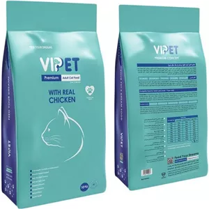 غذای خشک گربه ویپت VIPET پرمیوم وزن 1 کیلوگرم فله