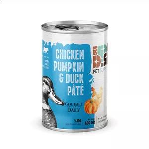 کنسرو پته گوشت مرغ و گوشت اردک و کدو تنبل مخصوص بچه گربه 400 گرم برند dps