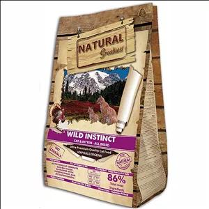 غذای خشک گربه نچرال گریتنس مدل وایلد طعم مرغ و بوقلمون وزن 15 کیلوگرم