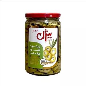 زیتون شور اسلایسی بیژن 620 گرم