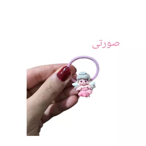 کش مو بچگانه طرح فرشته مجموعه 2 عددی نارنجی