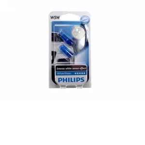 لامپ خودرو یخی فیلیپس مدل 4300K-W5W بسته 2 عددی