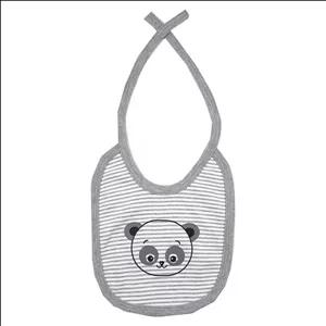 پیش بند نوزاد راه راه طرح پاندا بیبی فورلایف Baby4life