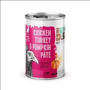 کنسرو پته مرغ و بوقلمون و کدو مخصوص گربه بالغ برند dps