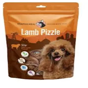 تشویقی سگ هاپومیل مدل نرینگی بره Hapoo Meal Natural Dog Treat With Lamb Pizzle