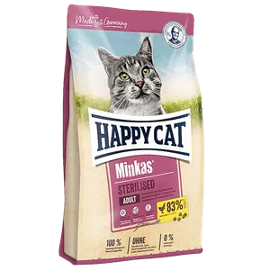 غذا خشک عقیم شده گربه نیم کیلوگرمی Happy Cat Minkas Sterilised