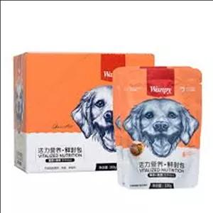 پوچ سگ ونپی با طعم گوشت شکار و سبزیجات وزن 80 گرم پک 4 عددی