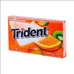 آدامس تریدنت TRIDENT با طعم میوه های استوایی 14 عددی