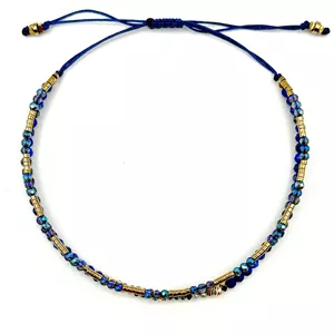 دستبند دو رج 3گوی البرنادو طلا گوی زرین کد WGB0079