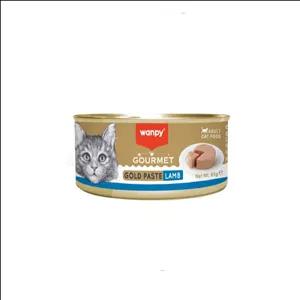 کنسرو غذای گربه ونپی مدل گورمت با طعم گوشت بره Wanpy Gourmet Gold Paste With Lamb وزن 85 گرم