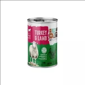 کنسرو سگ دی پی اس نچرال با طعم گوشت بوقلمون و بره وزن 400 گرم