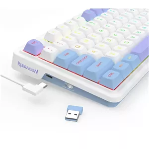 کیبورد بی سیم مکانیکال مخصوص بازی ردراگون مدل UCAL MAX K673 WBP گارانتی 18 ماهه تخت جمشید