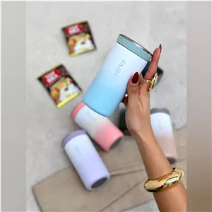 تراول ماگ اینجوی ۳۰۰ میل در پیچی فیلتر دار پاستیلی کرم