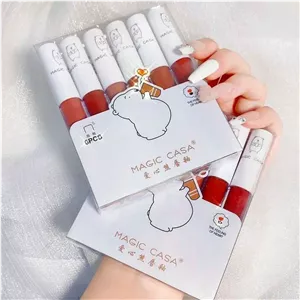رژ لب مایع مجیک کاسا طرح خرسی بسته 6 عددی
