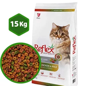 غذای خشک گربه مولتی کالر رفلکس (اصل ترکیه) 1 کیلویی