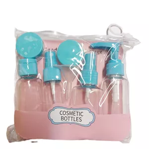ست مسافرتی آرایشی 6 تکه رنگ آبی