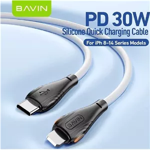 کابل شارژ تایپ سی به لایتنینگ BAVIN مدل CB310