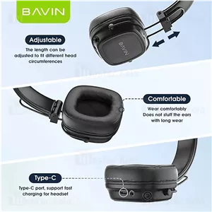 هدفون بلوتوثی باوین Bavin BH57