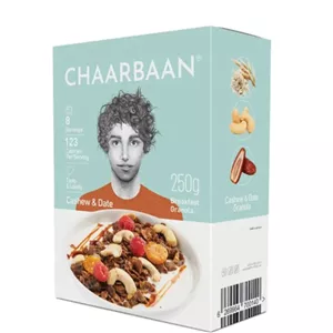موسلی بادام زمینی و شیر شکلات چاربان – 250 گرمی
