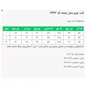 کت چرم السانا مدل نجمه کد 2423 آبی نفتی سایز 2