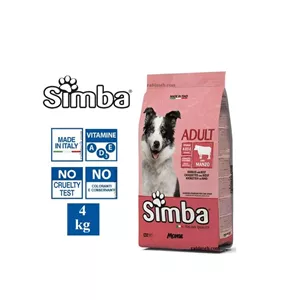 غذای خشک سگ مونژ مدل سیمبا طعم گاو Monge Simba dog Beef وزن 4 کیلوگرم