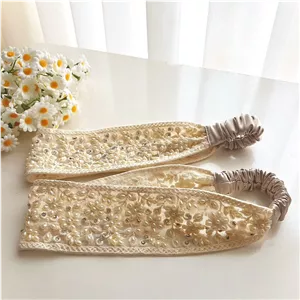 هدبند مرواریدی سوزندوزی شده