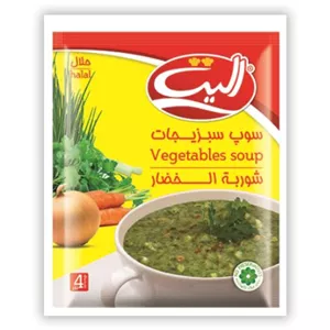 سوپ سبزیجات نیمه آماده الیت