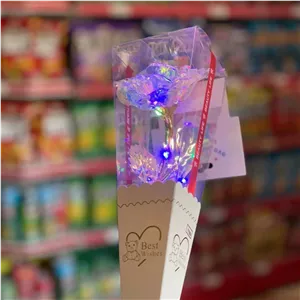 باکس گل رز چراغ‌دار فانتزی قرمز