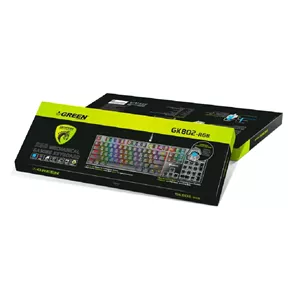 کیبورد باسیم مخصوص بازی گرین مدل GK802-RGB