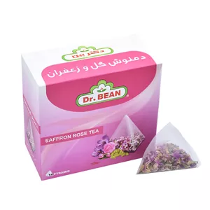 دمنوش گل و زعفران هرمی دکتر بین